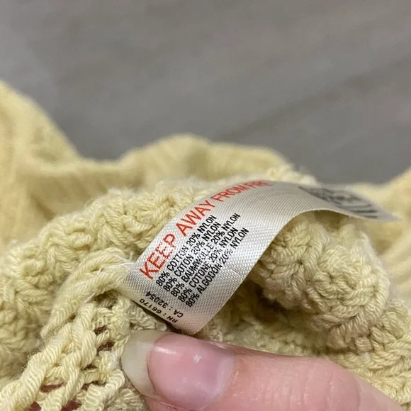 Free People FP Beach Loose Knit Sandra Sweater Hooded Button Baggy Cardigan M - Picture 8 of 10